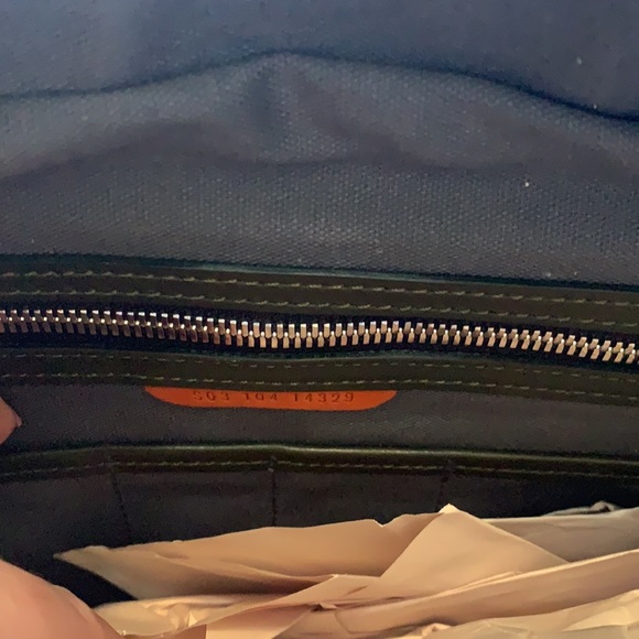 Shinola Top Zip Spruce Dark Green Leather Top Zip Messenger Bag - Picture 10 of 10